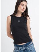 Calvin Klein Jeans Top slim fit cu decolteu racerback - Negru
