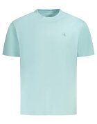 Calvin Klein Jeans Tricou barbati - cu imprimeu pe spate - Regular fit - Turcoaz