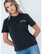 Calvin Klein Jeans Tricou cu decolteu la baza gatului - Negru/Lila