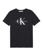 Calvin Klein Jeans Tricou cu logo contrastant - Negru/Alb murdar