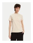 Calvin Klein Jeans Tricou dama - bej - bumbac -