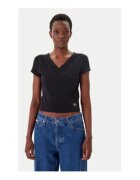 Calvin Klein Jeans Tricou dama - negru - bumbac/elastan - Negru