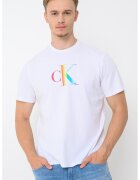 Calvin Klein Jeans Tricou de bumbac cu imprimeu logo - Alb optic