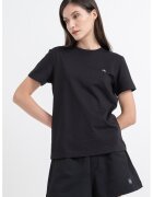 Calvin Klein Jeans Tricou din bumbac cu logo brodat - Negru