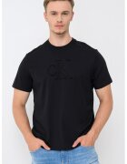 Calvin Klein Jeans Tricou din bumbac cu logo in relief - Negru