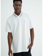 Calvin Klein Jeans Tricou polo din bumbac - Alb murdar