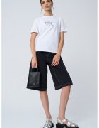 Calvin Klein Jeans Tricou relaxed fit cu imprimeu logo - Gri deschis/Negru stins/Alb optic