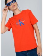 Calvin Klein Jeans Tricou relaxed fit cu imprimeu logo - Rosu/Albastru inchis/Alb optic