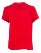 Calvin Klein Jeans Tricou Uni cu decolteu la baza gatului -