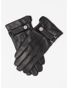 Calvin Klein Manusi din piele cu logo discret - Negru