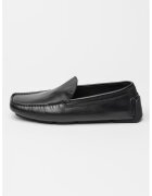 Calvin Klein Mocasini flatform din piele - Negru