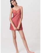 Calvin Klein Neglijeu cu garnituri de dantela - Rosu