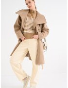 Calvin Klein Palton supradimensionat cu model uni - Bej