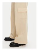 Calvin Klein Pantaloni din stofa de dama - Bej - 57% acetat - 43% bumbac -