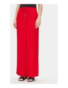 Calvin Klein Pantaloni din tesatura pentru femei - Rosu - 100% viscoza - 6
