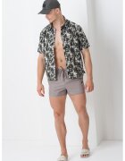 Calvin Klein Pantaloni scurti de baie cu buzunare laterale - Maro taupe