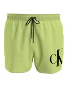 Calvin Klein Pantaloni scurti de baie cu imprimeu logo si snur de ajustare - Verde deschis