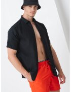 Calvin Klein Pantaloni scurti de baie cu snur si banda logo - Coral