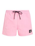 Calvin Klein Pantaloni scurti de baie cu snur si buzunare - Roz deschis