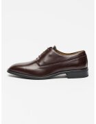 Calvin Klein Pantofi oxford din piele si varf ascutit - Maro cognac