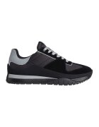 Calvin Klein Pantofi sport cu detalii de piele intoarsa - Negru/Gri cenusiu