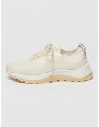 Calvin Klein Pantofi sport cu insertii de plasa Runner - Alb murdar