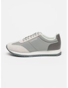 Calvin Klein Pantofi sport de panza cu garnituri de piele ecologica - Gri cenusiu