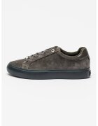 Calvin Klein Pantofi sport de piele intoarsa cu logo - Kaki