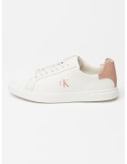 Calvin Klein Pantofi sport din piele cu detaliu logo - Caramel/Alb murdar