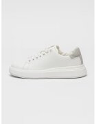 Calvin Klein Pantofi sport din piele cu detaliu logo - Gri/Alb optic