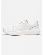 Calvin Klein Pantofi sport din piele ecologica cu insertii din material textil - Alb optic