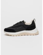 Calvin Klein Pantofi sport din piele si plasa - cu aspect masiv - Negru