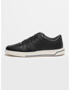 Calvin Klein Pantofi sport low-cut de piele - Negru/Alb murdar