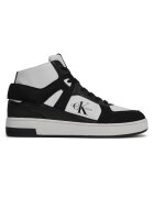 Calvin Klein Pantofi sport pentru Barbati - basket cupsole mid lth - YM0YM00883-01W - Negru