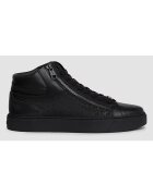 Calvin Klein Pantofi sport pentru Barbati - high top lace up w/zip mono - HM0HM01425-01J - Negru - Negru