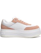 Calvin Klein Pantofi sport pentru Femei - bold flatf low lace tumb - YW0YW01797-0K6 - Alb - Alb