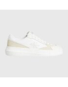 Calvin Klein Pantofi sport pentru Femei - chunky cupsole low mixml mtl - YW0YW01467-0F8 - Alb - Alb