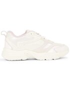 Calvin Klein Pantofi sport pentru Femei - retro tennis low lace ml mix - YW0YW01566-02Y - Alb - Alb