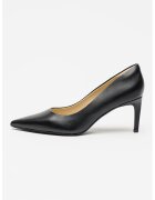 Calvin Klein Pantofi stiletto din piele cu varf ascutit - Negru