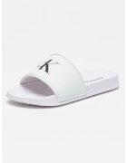 Calvin Klein Papuci cu logo - Alb/Negru