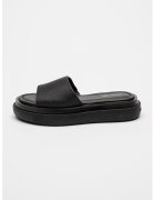 Calvin Klein Papuci cu talpa flatform si model monograma - Negru