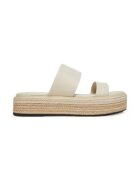 Calvin Klein Papuci inalti de dama - din piele naturala - bej -