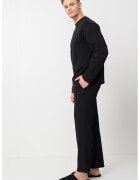 Calvin Klein Pijama regular fit din bumbac - Negru