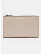 Calvin Klein Portcart din piele ecologica cu detaliu logo - Maro deschis