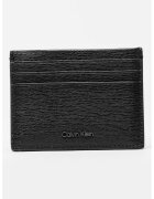 Calvin Klein Portcart din piele Saffiano - Negru