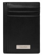 Calvin Klein Portofel barbati - etui pentru carduri - piele naturala - negru
