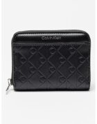 Calvin Klein Portofel cu fermoar Emossed Medium - Negru