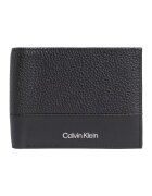 Calvin Klein Portofel pliabil de piele - Negru