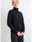 Calvin Klein Pulover din amestec de lana cu guler inalt - Negru