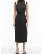 Calvin Klein Rochie midi cu decupaje - Negru